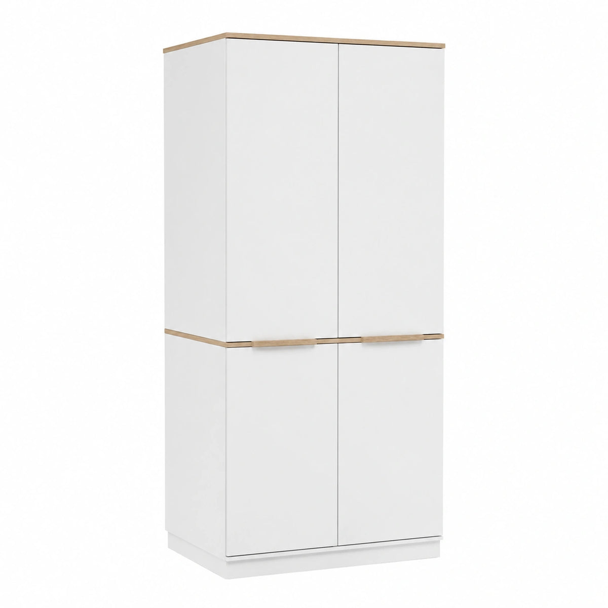 Lornica white storage shelving unit, 82 x 179 cm, for living spaces in kitchen and home décor, with multiple shelves.