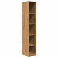 Lornica oak armoire with storage, 30x50x200 cm, ideal for bedroom or living space, made of durable wood with a modern design.