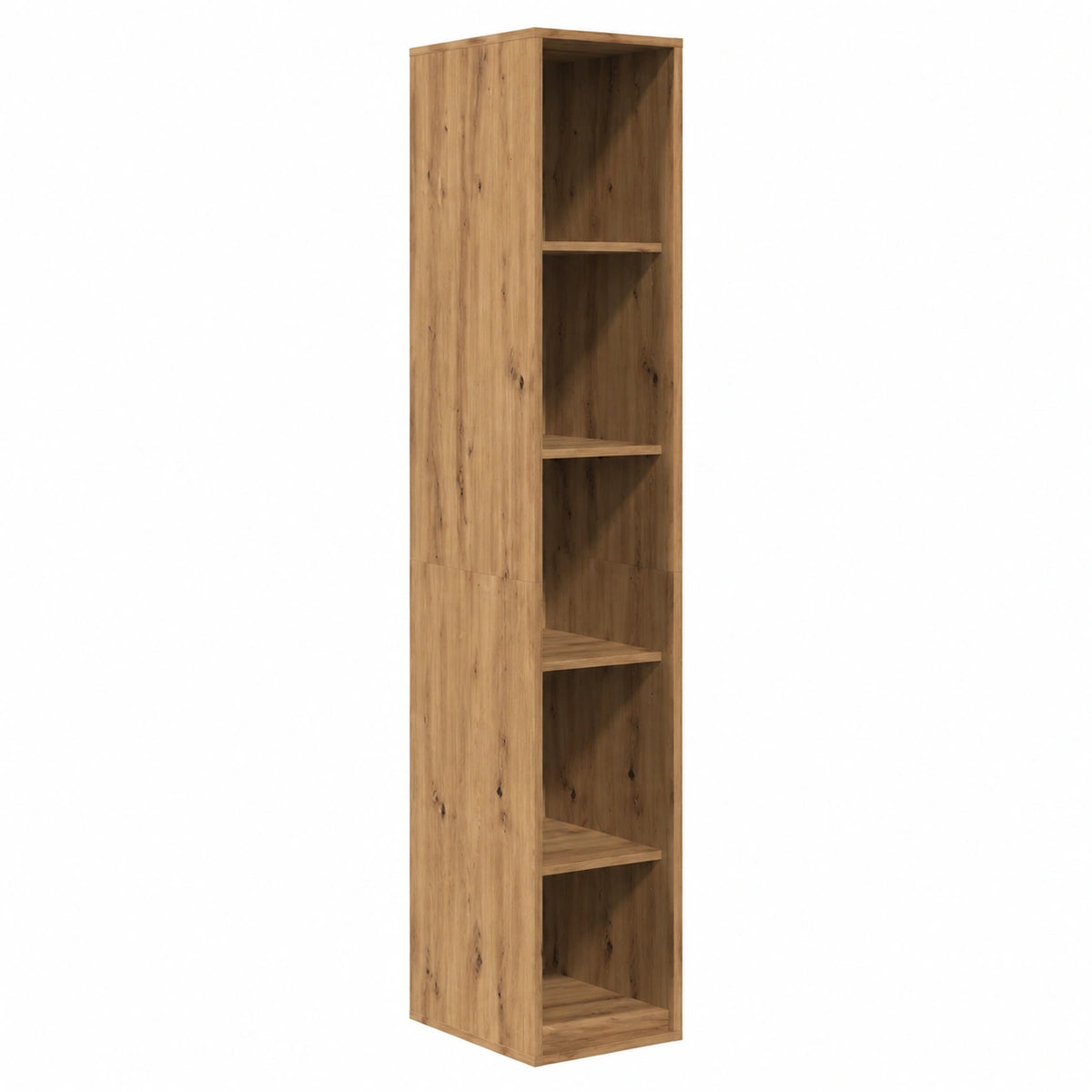 Lornica oak armoire with storage, 30x50x200 cm, ideal for bedroom or living space, made of durable wood with a modern design.