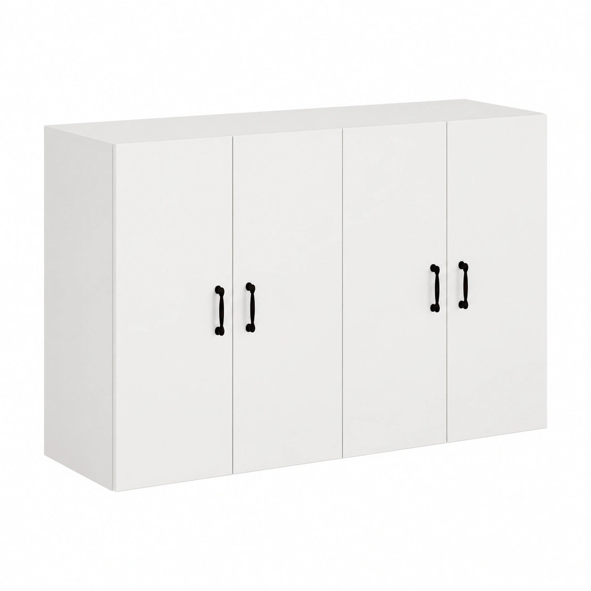 White Lornica armoire with storage for bedroom, 2-piece furniture set, ideal for bedroom organization and decor.