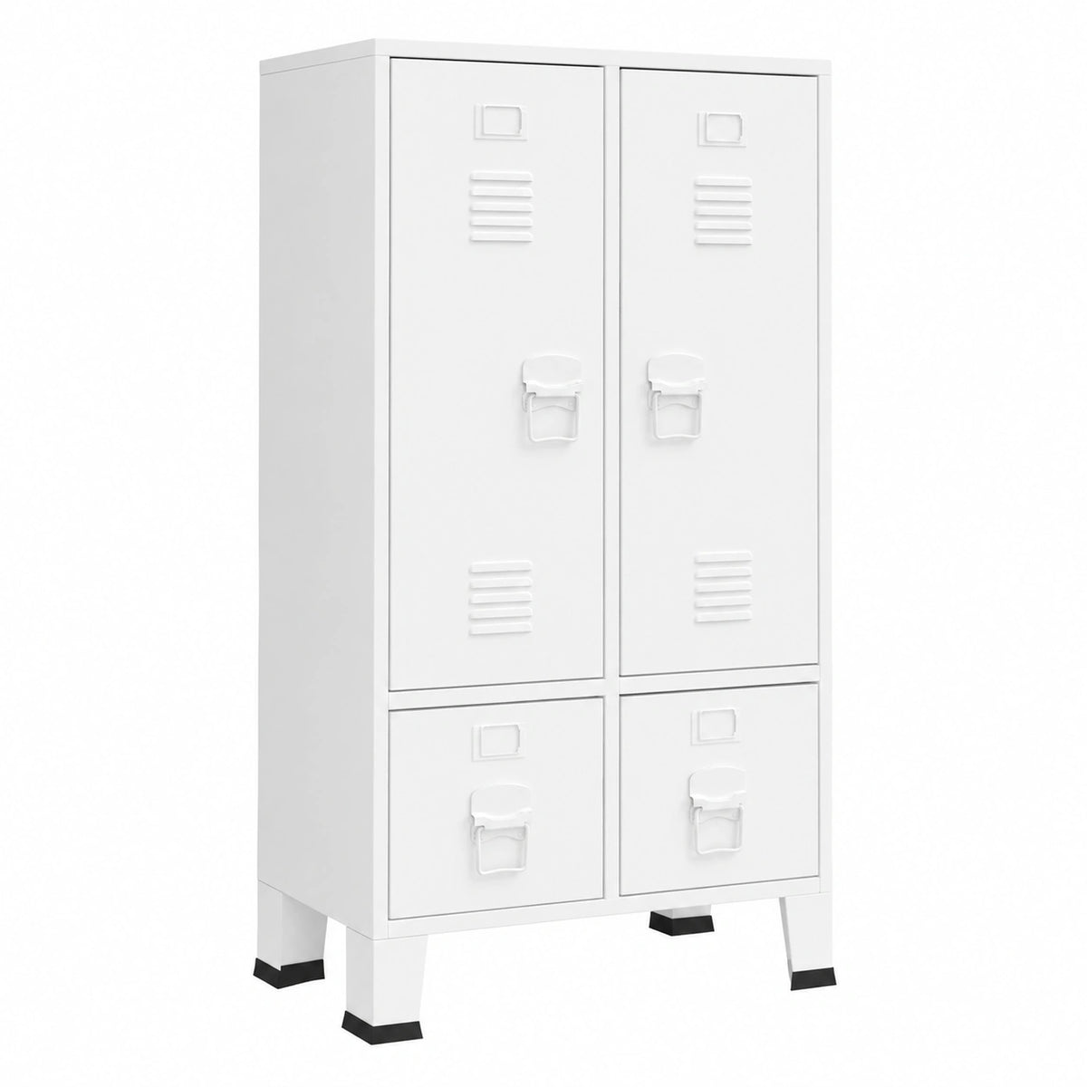 White steel armoire with storage, 67x35x107 cm, for bedroom, from Lornica, in the furniture and home decor collection.