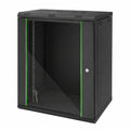 Lornica bedroom armoire with integrated computer and server rack for organizing electronic equipment.