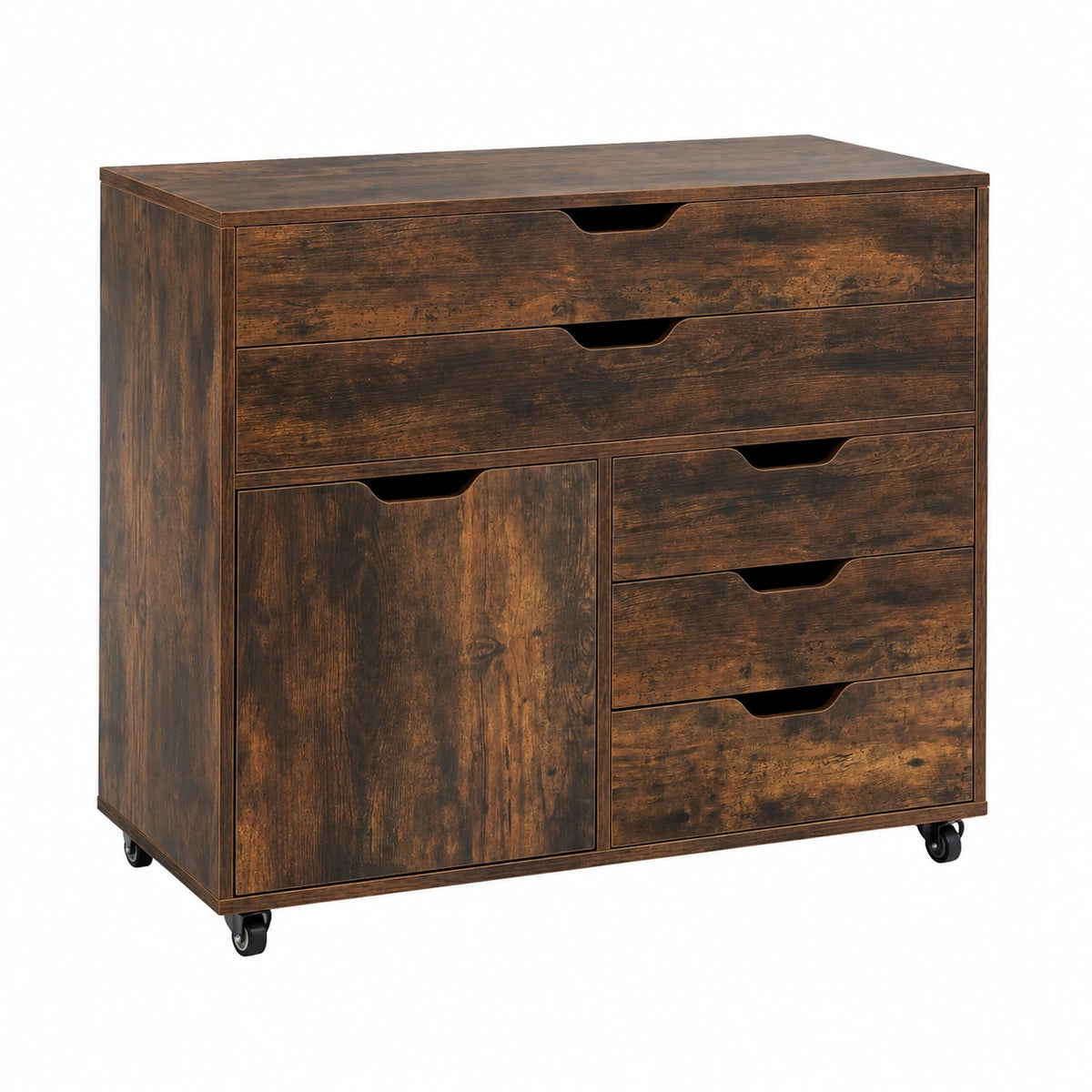 Lornica armoire de rangement avec tiroirs sur roulettes, pour chambre, cuisine ou maison, 78x40x65 cm, pratique et mobile.