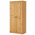Lornica armoire avec portes pour la chambre, en bois, dans un style moderne, montrée en image dans une pièce de maison.