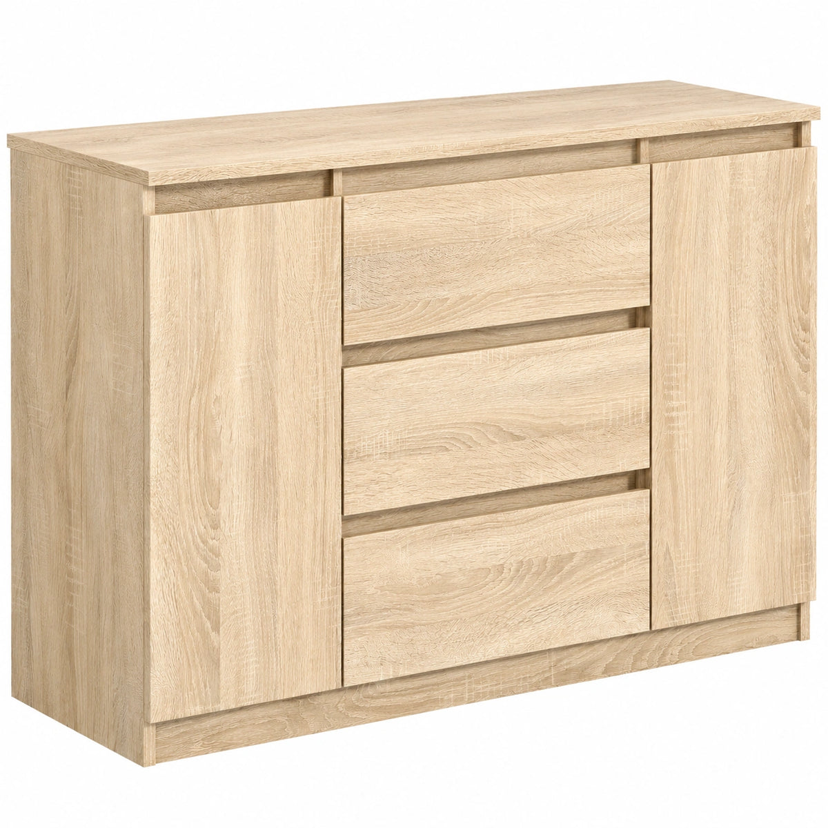 Lornica wooden commode with drawers and doors, featuring storage, suitable for bedroom or living room decor.