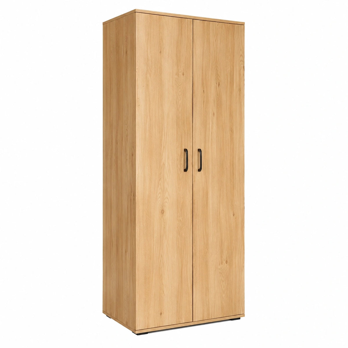 Lornica oak armoire with doors, 175x60x35 cm, ideal for bedroom storage, made of durable wood with a sleek design.