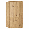 Lornica chêne armoire avec portes et étagères, idéale pour chambre, cuisine ou maison, en bois élégant et fonctionnel