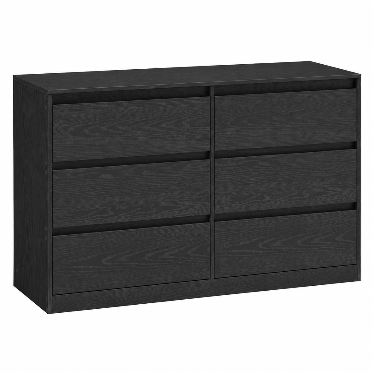 Lornica black armoire with drawers, bedroom storage furniture, 40x119.4x75 cm, modern bedroom cabinet for organization